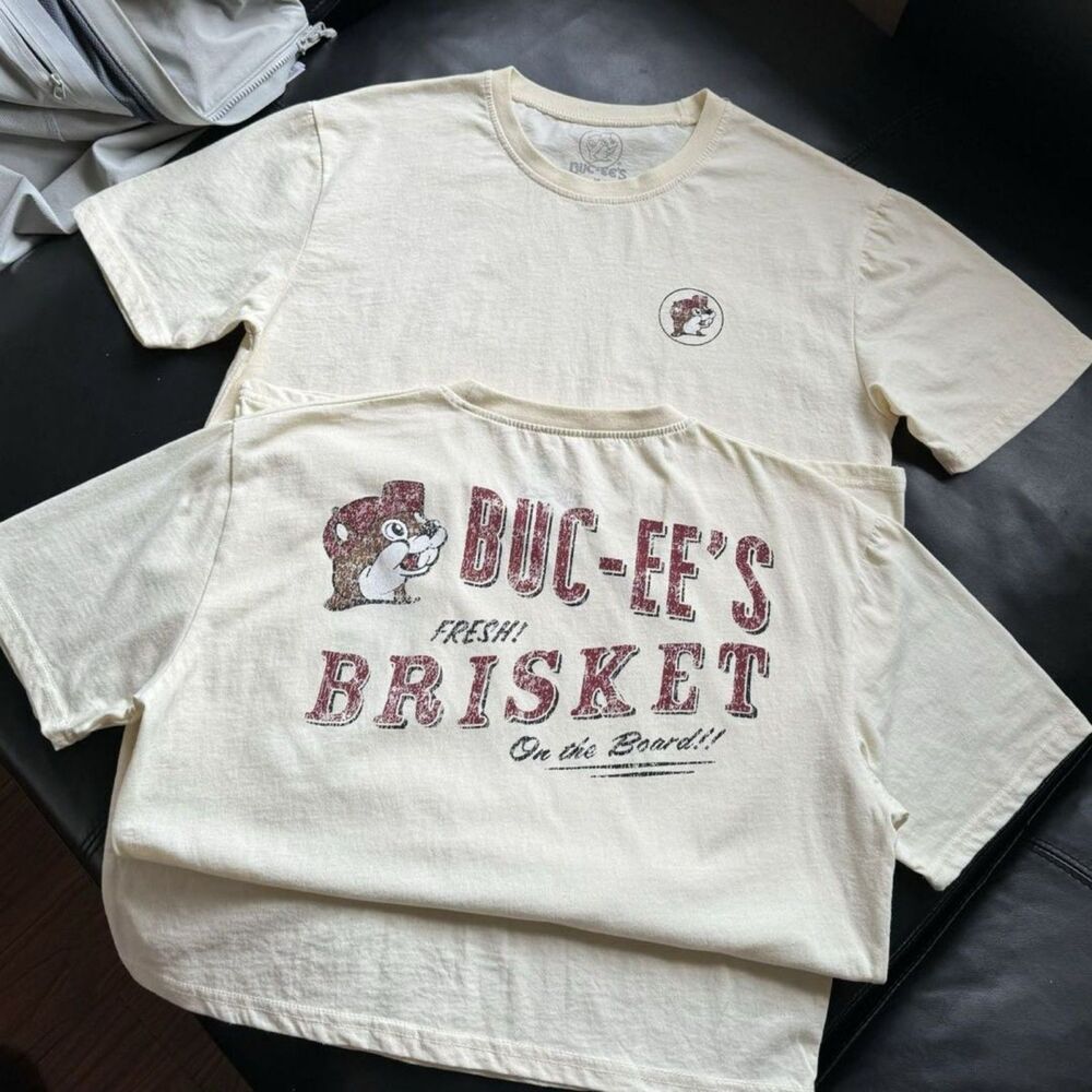 Buc-ee's Cotton T-Shirt Casual Loose Short Sleeve Tee Summer Tops